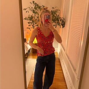 Vintage Julio petite floral tank